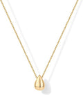 Delicate Gold-Plated Pear-Shaped Pendant Necklace for Women | Teardrop Pendant Necklace