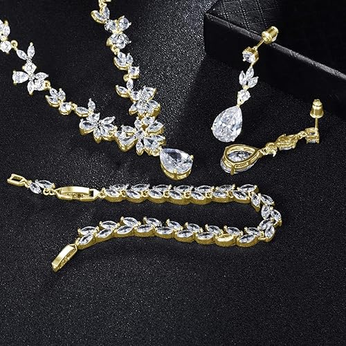 Women's Jewelry Set: Necklace, Earrings, and Bracelet