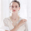 Women's Jewelry Set: Necklace, Earrings, and Bracelet